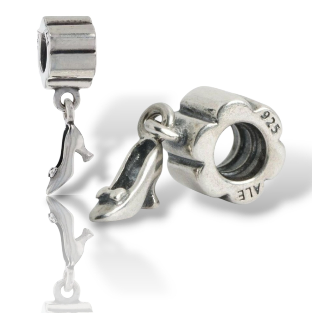 PANDORA Sterling Silver Stiletto Heel Shoe Dangle Charm Retired